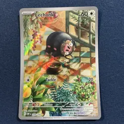 2023 Pokemon LECHONK #209/197 Obsidian Flames OBF EN Illustration Rare Holo ENG - Image 1