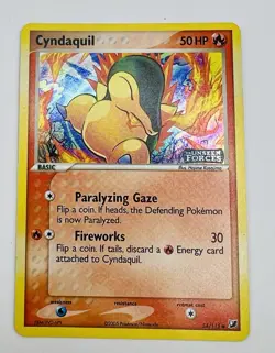Pokemon TCG Cyndaquil EX Unseen Forces 54/115 Reverse Holo Stamped NM-LP - Image 1