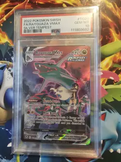 Silver Tempest Rayquaza VMAX Full Art psa 10 Gem Mint 2022 swsh pokemon TG#20 - Image 1