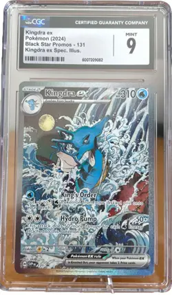 Pokemon TCG Kingdra EX BLACK STAR PROMO #131 CGC 9 MINT - Image 1