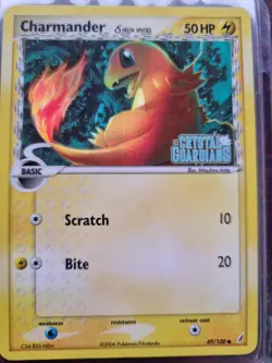 Pokemon Charmander (49/100) EX Crystal Guardians Stamped Holo - Image 1