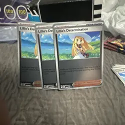 Lillie's Determination (Reverse Holo) 119/132 Uncommon Pokemon Mega Evolution - Image 1