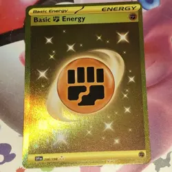 Fighting Energy 258/198, Scarlet & Violet, Pokemon TCG NM Golden Secret Rare - Image 3