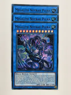 Yu Gi Oh - 3x DOOD-EN034 Megalith Notrah Plura - Super Rare - Image 1