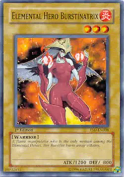 Yugioh! LP Elemental Hero Burstinatrix - YSD-EN008 - Common - 1st Edition Lightl - Image 1