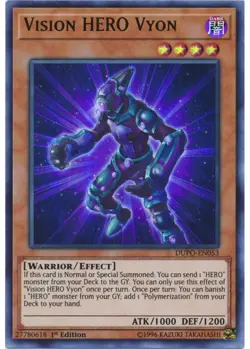 Yugioh - Vision HERO Vyon (Ultra Rare) (Unlimited) - DUPO-EN053 P - Image 1