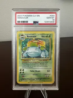 Venusaur 003/034 Trading Card Game Classic PSA 10 - Image 1