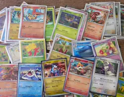 Lot of 175+ English Holo/Reverse Holo Official Pokemon TCG Cards W/ Sleeves - Image 3