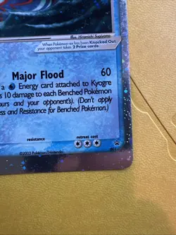 Kyogre EX #1/100 Holo E Reader Black Star Promo 001 Nintendo 2003 Pokemon Card - Image 4
