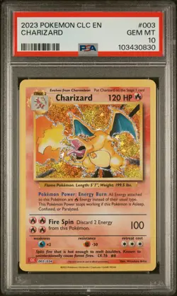 2023 POKEMON CLC-TRADING CARD GAME CLASSIC#003 CHARIZARD PSA 10 - Image 1