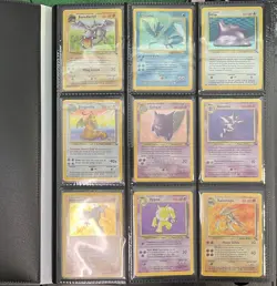 Pokemon TCG COMPLETE Fossil 62 Card Master Set w/ foils, Gengar Raichu Dragonite - Image 1