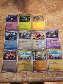 Black Bolt/White Flare All Pokeball Cards With 2 Masterball Cards Lot - Image 1