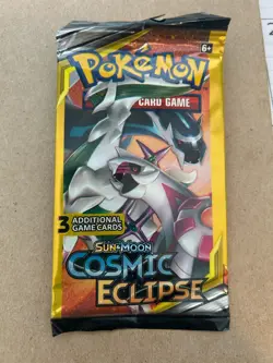 Pokemon Sun & Moon Cosmic Eclipse 3 Card Mini Booster Pack - Image 1