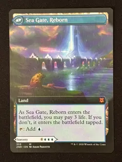 1x MTG Sea Gate Restoration (Extended Art) - Zendikar Rising (ZNR) #333 - Magic - Image 2