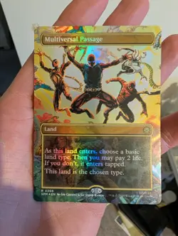 0206 Multiversal Passage - Spider-Man - Rare - Borderless - FOIL - MTG - Image 1