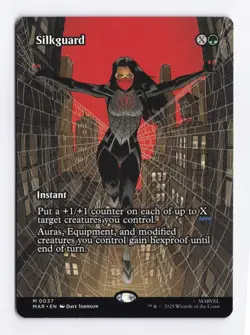 Silkguard (Borderless) 0037 (M) MTG Marvel's Spider-Man Eternal-Legal (MAR) - Image 1