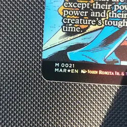 Saw in Half Borderless Foil Marvel Spider-man M 0021 MAR EN MTG NM Pack Fresh - Image 5