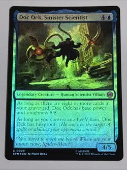 MTG Universes Beyond: Spider-man Doc Ock, Sinister Scientist Foil 0029 NM - Image 1