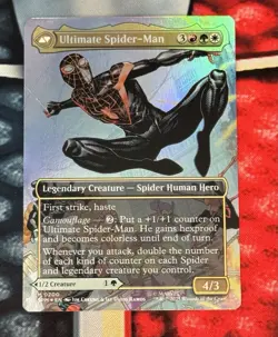 NM Borderless Foil Miles Morales, MTG, Marvel's Spider-Man, Magic, 200 - Image 2