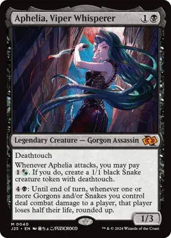 MTG Aphelia, Viper Whisperer (Anime) [Foundations Jumpstart] Near Mint Magic - Image 1