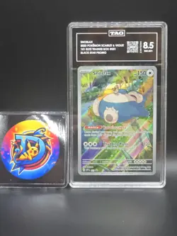 TAG 8.5 POKEMON SNORLAX 051 MEW-151 ETB PROMO PSA BGS - Image 1