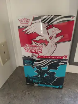 Pokemon TCG Scarlet & Violet Black Bolt AND White Flare ETB Sealed NEW - Image 1