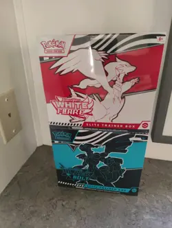 Pokemon TCG Scarlet & Violet Black Bolt AND White Flare ETB Sealed NEW - Image 3