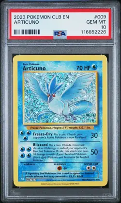 2023 POKEMON CLB-TRADING CARD GAME CLASSIC #009 ARTICUNO PSA 10 - Image 1