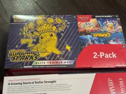 🔥 2 BOXES ✅ Pokemon Surging Sparks ETB + Booster Bundle Costco 2-Pack SEALED 🚀 - Image 4