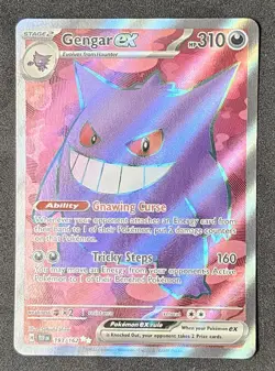 SV05: Temporal Forces GENGAR EX Full Art Ultra Rare #193/162 Pokemon TCG - Image 1