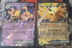 Alakazam EX & Zapdos EX Black Star Promos TCG Pokemon 151 Holo NM English - Image 1