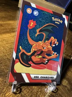 2025 Pokemon Full House Kanto #006 Charizard Blue Glitter Holo - Image 3