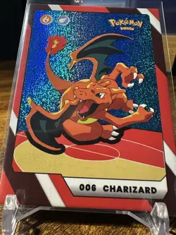 2025 Pokemon Full House Kanto #006 Charizard Blue Glitter Holo - Image 4