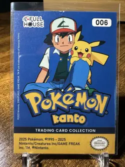 2025 Pokemon Full House Kanto #006 Charizard Blue Glitter Holo - Image 5