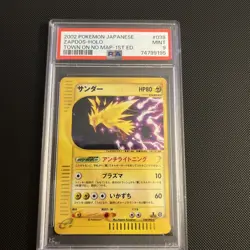 2002 Pokemon Japanese Zapdos Holo #038 038/092 Town On No Map 1st Edition PSA 9 - Image 1