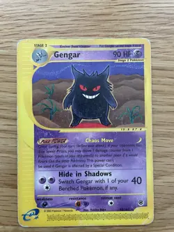 Gengar 48/165 Expedition Base Set Non Holo Rare Pokemon WOTC 2002 Heavily Played - Image 1