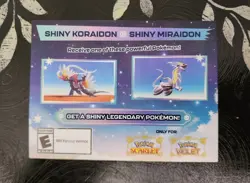Pokemon Scarlet And Violet Serial Codes Shiny Koraidon or Miraidon UNSCRATCHED! - Image 1