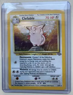 Pokemon TCG Clefable - 1999 Jungle 1/64 - Holo Rare- LP - Image 1