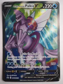 Origin Forme Palkia V SWSH253 | Full Art Promo | SWSH Black Star | Pokemon | NM - Image 1