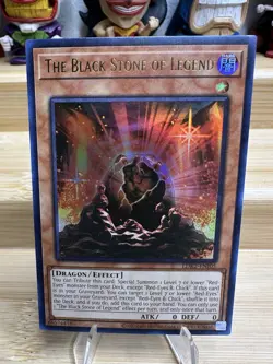 Yugioh The Black Stone of Legend Holo LDK2-ENJ05 Legendary Decks II - Image 1