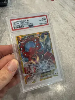 Volcanion EX Steam Siege Holo Card 115/114 Secret Ultra Rare XY PSA 10 GEM MINT - Image 2