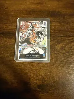ST22-001 Ace & Newgate (Alt Art) ONE PIECE Card TCG NM English - Image 1