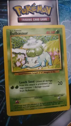 Bulbasaur Pokemon Trading Card Game (TCG) card from the Base Set 2, 67/130 - Image 1