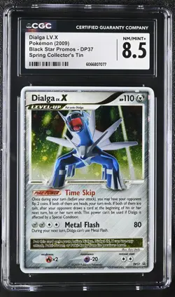 CGC 8.5 Dialga LV.X 2009 Black Star Promos DP37 Holo Pokemon Card - Image 1