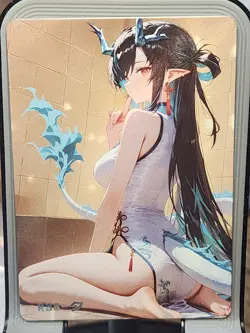 Dusk Reluctant Card Anime Goddess Story Waifu R R-38 - Image 1