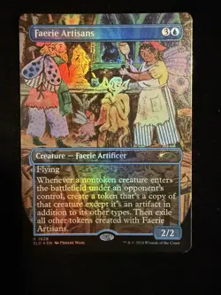 MTG Faerie Artisans Rainbow Foil Secret Lair Drop 1628 NM Condition - Image 1