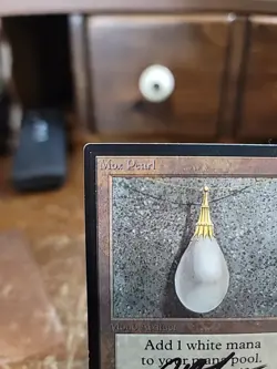 Dan Frazier Signed Magic the Gathering MTG Collectors' Edition Mox Pearl HP - Image 2