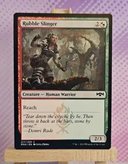 MTG: Rubble Slinger 217/259 - Ravnica Allegiance - NM Condition - Image 1