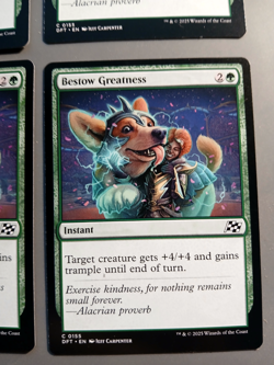 4X - MTG - MAGIC THE GATHERING MTG AETHERDRIFT BESTOW GREATNESS NM/M - Image 3