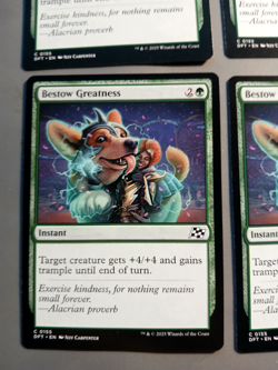 4X - MTG - MAGIC THE GATHERING MTG AETHERDRIFT BESTOW GREATNESS NM/M - Image 4
